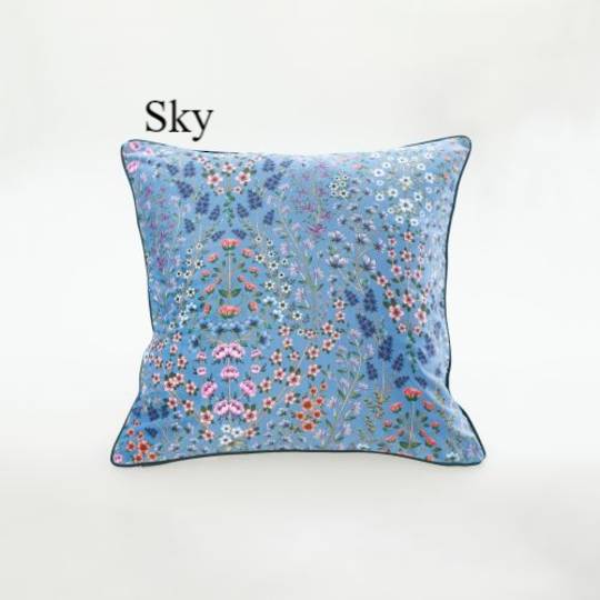 MM Linen - Hattie Cushion - Sky